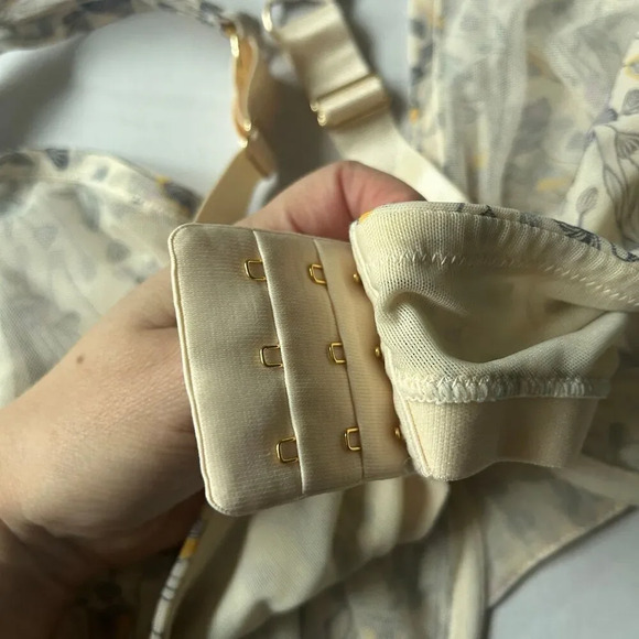 ThirdLove Unlined in bloom Mesh Scoop Bra Underwired Size 42E - Picture 4 of 4